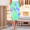 Capri Yoga Pants for Women 2024 Trendy Summer Casual Track Cuff Sweatpants Comfy Jogger for Workout Running Hiking view 2