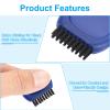 PATIKIL Pocket Golf Club Groove Brush, 4 Pack Mini Golf Club Groove Cleaner for Cleaning Golf Heads Golf Ball Shoes, Blue view 3