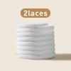 UamGlsob Oval Shoelaces for Dunk SB Low Retro Sneaker, 5/16" Premium Replacement Shoe Laces for Tennis Basketball Shoes (White, 36"/90cm) view 2