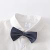 Boarnseorl Baby Boys Gentleman Outfits Pants Sets, Infant Long Sleeve Shirt + Pants + Bow Tie + Suspenders+Vest,18-24M view 4