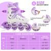 SUPER YOUNGSTER Adjustable Inline Skates for Boys Girls Ages 4-12 with Light Up Wheels, Roller Skates Blades for Youth Kids Indoor & Outdoor Beginners view 3