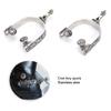 flexman 2PCS Horse Spurs, West Cowboy Exquisite Pattern Stainless Steel Horse Boot Spurs with Gear for Equestrian Competition Entertainment, Horse Training view 4