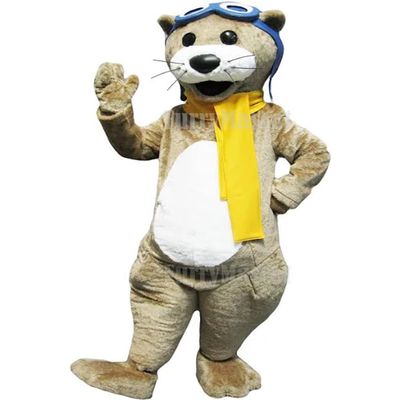 FurryMascot New School Sport Lovely Otter Mascot Costumes Mascotte School Spirit Mascota