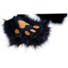 Pastoralist Cat Paw Gloves, 1 Pair Half Finger Therian Paws Gloves, Furry Paws Gloves for Kids Adults Hallowen Cosplay(Black), Standard view 4