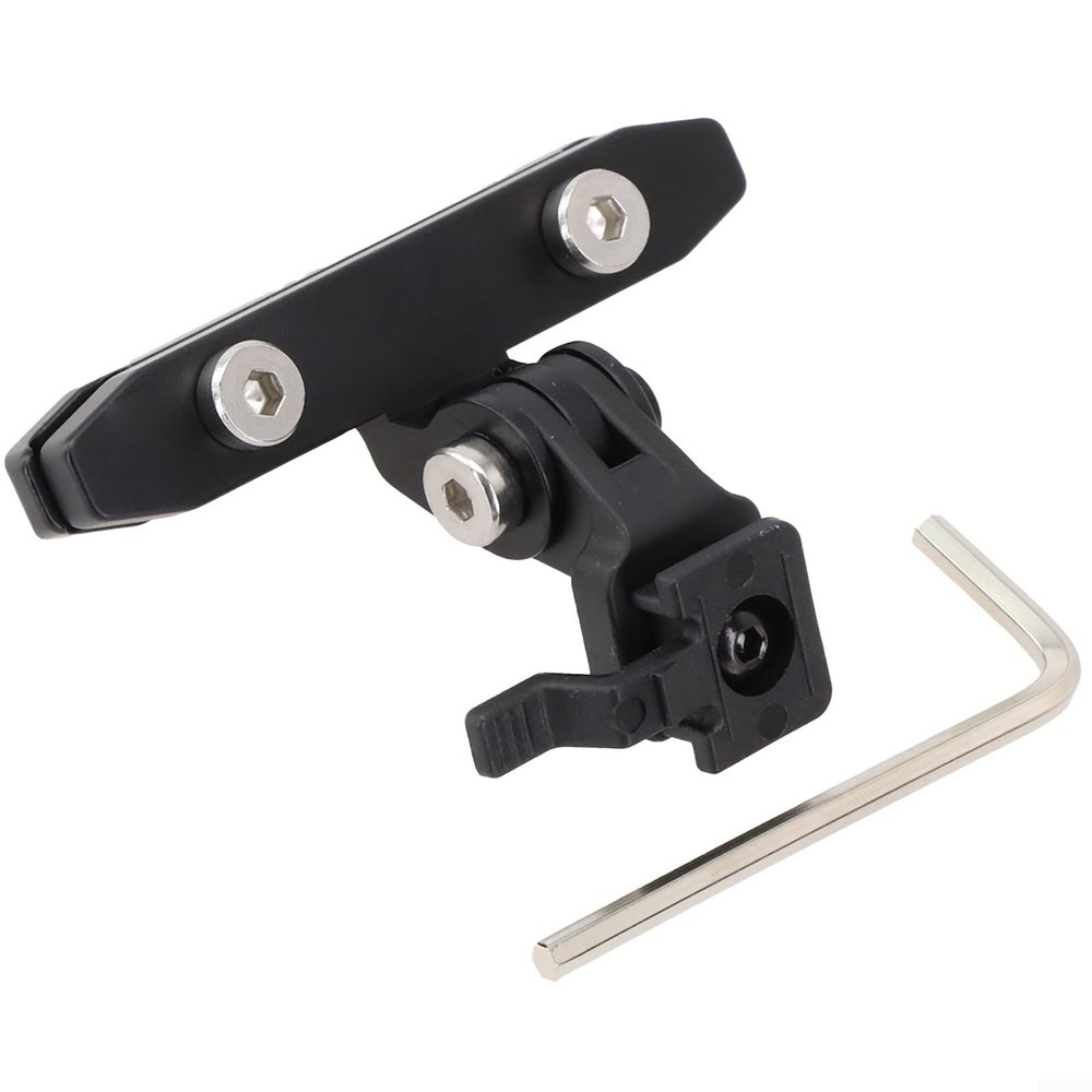 CookiBlend Saddle Light Mount, Aluminum Alloy Bike Headlight Saddle Rail Mount Tail Light Saddle Seat Bow Mount Holder Saddle Tail Light Mount, as picture show