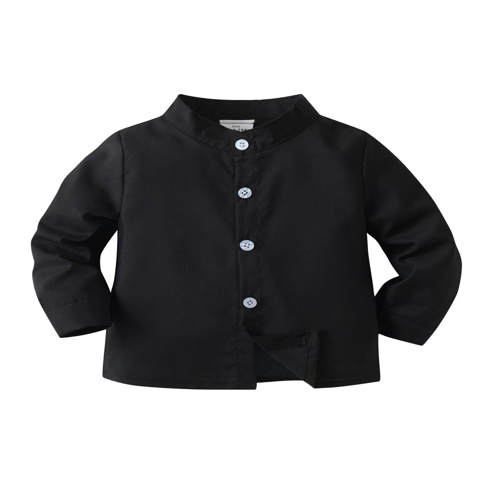 Baby Toddler Boys Long Sleeves Button Down Shirt,5-6 T