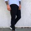 SWJGLITTR Men's Tapered Zipper Jeans Big Tall Relaxed Straight Denim Pants Athletic Slim Fit Taper Jean (Black,34) view 2