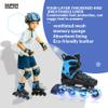 SUPER YOUNGSTER Adjustable Inline Skates for Boys Girls Ages 4-12 with Light Up Wheels, Roller Skates Blades for Youth Kids Indoor & Outdoor Beginners view 2