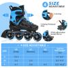 SUPER YOUNGSTER Adjustable Inline Skates for Boys Girls Ages 4-12 with Light Up Wheels, Roller Skates Blades for Youth Kids Indoor & Outdoor Beginners view 3