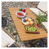 OTHZON Folding Dining Table Outdoor Roll-Up Table with Storage Bag Tourist Folding Table for Picnic BBQ Foldable Camping Table Aluminum Alloy (Color : 117x60cm) view 2