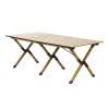 OTHZON Folding Dining Table Outdoor Roll-Up Table with Storage Bag Tourist Folding Table for Picnic BBQ Foldable Camping Table Aluminum Alloy (Color : 117x60cm) view 3