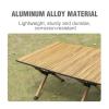 OTHZON Folding Dining Table Outdoor Roll-Up Table with Storage Bag Tourist Folding Table for Picnic BBQ Foldable Camping Table Aluminum Alloy (Color : 117x60cm) view 4