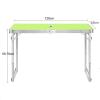 OTHZON Camp Table 1.2m Square Tube Folding Table Outdoor Camping Picnic BBQ Fishing Household Simple Dining Desk Portable Beach (Color : Blue) (Green), Parent view 3