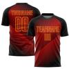 Custom Soccer Jersey Printed Name Number Logo, Red Black Yellow Athletic Shirts for Men Women Youth Soccer Shirt Sports Fan Jerseys view 2