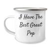 Pop Inspired Gifts: Funny I Have The Best Great Pop Stainless Steel Camping Mug for Outdoor Enthusiasts, Unique Father's Day Unique Gifts for Him from Loved Ones view 1