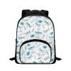 PJHEQOXE 12 Inch Children's Backpack with Two Side Pocket Dragonfly Kids Backpacks for Kindergarten, Elementary with Adjustable Padded Straps White view 1