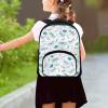 PJHEQOXE 12 Inch Children's Backpack with Two Side Pocket Dragonfly Kids Backpacks for Kindergarten, Elementary with Adjustable Padded Straps White view 4