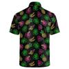 Collemet Mens Golf Shirt Short Sleeve Neon Pineapple Casual and Comfortable Performance Clothes for Everyday Wear L view 2