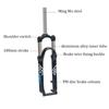 ZECHAO 24 Inch Suspension Bike Front Fork,Travel 100mm Shoulder Control Suspension Fork Mountain Front Fork Disc/V- Brake(Color:Black Green) view 3