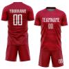 NineFit Basics Custom Soccer Jerseys for Boys Men Women Youth, Red and White Personalized Soccer Jersey Printed Name Number Logo Sports Jersey view 1