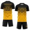 Custom Soccer Jerseys for Men Women Youth Kids, Gold and Black Personalized Soccer Jersey Printed Name Number Logo Mens Clothing view 1