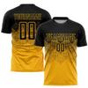 Custom Soccer Jerseys for Men Women Youth Kids, Gold and Black Personalized Soccer Jersey Printed Name Number Logo Mens Clothing view 2