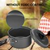 HUAOSN Outdoor Camping Picnic Barbecue Cookware Set for 2-3 People Lightweight Aluminum Alloy Cooking Gear view 3