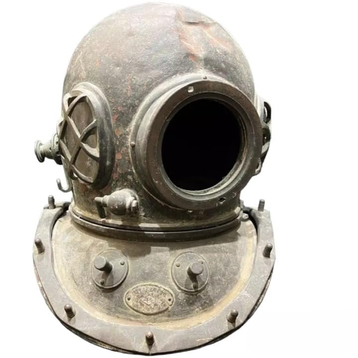 16" TOA Diving Divers Helmet Scuba Mask Brass Antique Vintage Japan u2073.