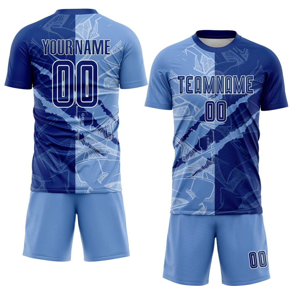 Custom Soccer Jerseys for Men Women Youth Kids, Color Royal Blue Personalized Soccer Jersey Printed Name Number Logo Mens Clothing