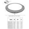 ZGSYH Trampoline Pad Replacement,New PVC & PE Trampoline Cover Round,Weatherproof Universal Spring Pad,Trampoline Spring Cover Replacement Parts,Easy Install(Color:Green,Size:12ft) view 4