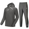 HOTSUIT Sauna Suit for Men Sweat Sauna Jacket Pant Gym Workout Sweat Suits, Dark Gray, 5XL view 1