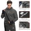 HOTSUIT Sauna Suit for Men Sweat Sauna Jacket Pant Gym Workout Sweat Suits, Dark Gray, 5XL view 2