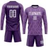 NineFit Basics Custom Soccer Jerseys for Men Women Youth, Purple Personalized Long Sleeve Soccer Jersey Printed Name Number Logo Mens Clothing view 1