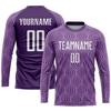 NineFit Basics Custom Soccer Jerseys for Men Women Youth, Purple Personalized Long Sleeve Soccer Jersey Printed Name Number Logo Mens Clothing view 2
