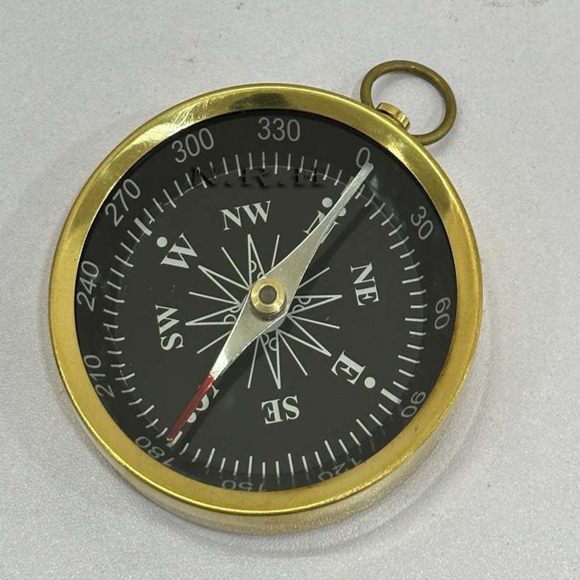 Backpacking Navigation Handmade Brass Personalize Compass for Best Man get Well Hiking Camping Hunting Trekking Sailing Adventure Travelling. Graduation Day Gifts for Son, Back to School