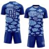 NineFit Basics Custom Soccer Jerseys for Men Women Youth Kids, Royal White Cloud Personalized Soccer Jersey Printed Name Number Logo Mens Clothing view 1
