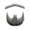 Bromobiz Fake Mustache, Natural Looking Human Hair Fake Beard, Premium Invisible Lace Realistic Facial Hair for Adult Stage Performance, Film & TV Makeup and Theatrical Use (Black Fake Mustache) view 3