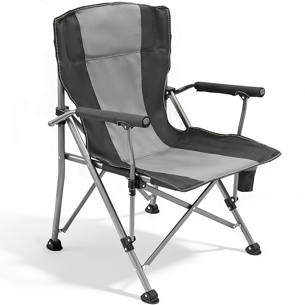 WILDROOTS Heavy Duty Camping Chair, Durable Padded Folding Chair