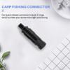 Srutueo Carp Fishing Accessories Rod Pod Connector Quick Change Connector Easy to Install to Bank Stick Rod Pod Bite Alarms, black view 4