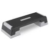 MADOG 38" Aerobics Stepper Platform with Stackable Risers, 6 inch-8 inch-10 inch, Workout Steppers for Exercise at Home, Stable & Non-slip Design, Black/Gray view 1