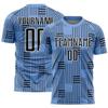 NineFit Basics Custom Soccer Jerseys for Boys Men Women Youth Light Blue Black White Personalized Soccer Jersey Printed Name Number Logo Sports Jersey view 2