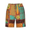 Ncpkcb Men's Swim Trunks Quick Dry Board Shorts Retro Tiki Fish Flower Beach Shorts Casual Sports Running Shorts, Large, Fashion view 3