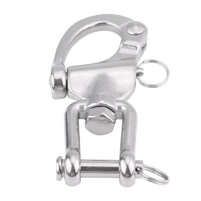 Joyzan Swivel Snap Shackle, Boat Stainless Steel Jaw Eye Carabine Hook