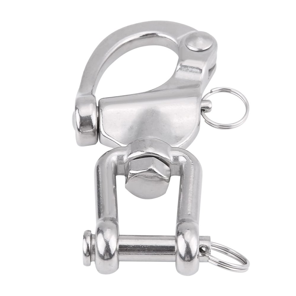 Joyzan Swivel Snap Shackle, Boat Stainless Steel Jaw Eye Carabine Hook