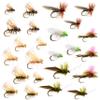24 Caddis Dry Fly Fishing Assortment for Trout Fly Fishing | Size: #12, #14, #16, #18 view 1