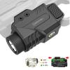 DEFENTAC 800lm Slidable Gun Light with Power Level Indicator, Magnetic Charging Pistol Flashlight W/Strobe, Compatible with Picatinny Rail (210.5MM Width) view 1