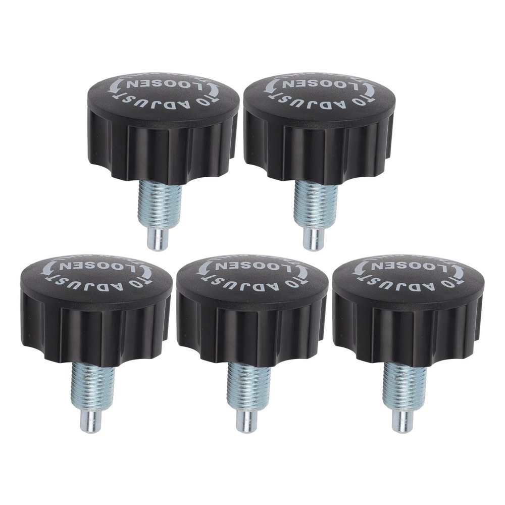 PerGar Fitness Equipment Ball Knob, 5pcs Fitness Equipment Ball Knob, SpinningBike Pull Pin Spring Knob Screw, M16 Pull Pin Spring Knobs, for Fitness Equipment Exercise Machines