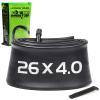 1 Pack 26x4 Fat Tire Tube with AV 32mm, 26x3.5-4.5 Fat Bike Tubes Heavy Duty with 1 Tire Lever, 26 x 4.0 Premium Butyl Rubber Bike Tube for Road/MTB/E Bike 26 x 3.50, 26 x 4.0, 26 x 4.5 by Hydencamm view 1