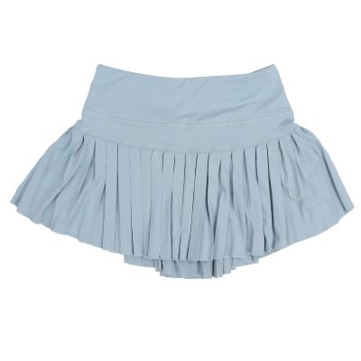LIZEALUCKY Pleated Skirt Breathable Stretchy Fashionable Sports Shorts Skirt with Pockets for Girls Women (M)