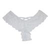 4 Pcs Womens Sexy Underwear Strappy Lace Panties Criss Cross Seamless Thongs Bikini High Waist Plus Size Ladies Brief view 3